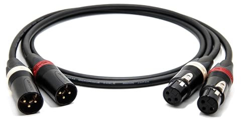 enoaudio Mogami 2534 Quad Pair (L,R) Cable | Neutrik XLR female – XLR male | HiFi - 1.5 m