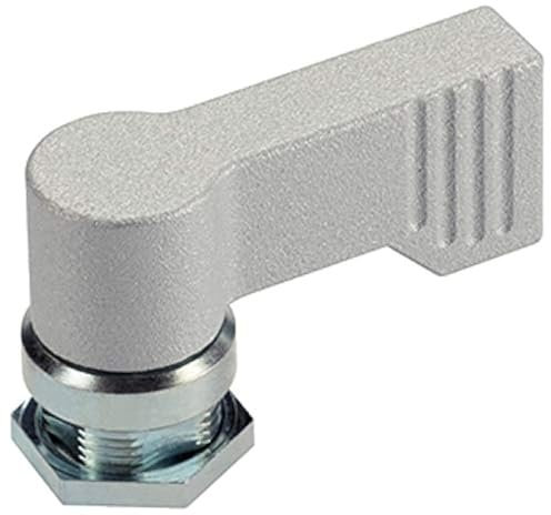 HALDER 24101.0261 Drehriegel, Silber, d1=17 mm