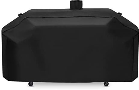 Unicook Heavy Duty Waterproof GC7000 Gas/Charcoal Grill Cover, Outdoor Barbecue Cover, Fits Smoke Hollow Gas/Charcoal Grill and More, Special Fade and UV Resistant Material, Black
