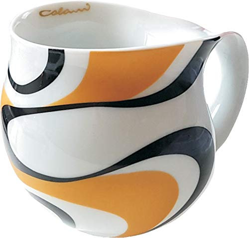 Luigi Colani dekorierte Kaffeetasse Becher Tasse Cappuccinotasse Kaffeebecher wave gold & schwarz 280 ml