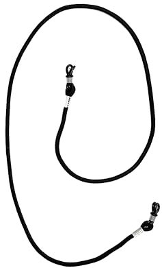 Remaldi Glasses neck chain optical cord safety strap specs Tyne Black,66cm (between optical loops), Standard.