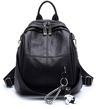 AINUOEY Damen Rucksack Taschen Frauen Elegant Tasche Stadtrucksack Rucksackhandtasche Vintage PU-Leder 73504 1-teilig set