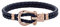 PAUL HEWITT Schäkel Armband Damen PHINITY - Leder Armband Frauen (Marineblau), Armband Damen mit Schäkel Verschluss aus IP-Edelstahl (Rosegold)