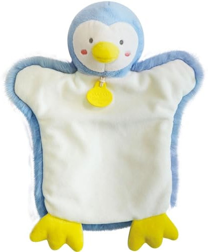 Doudou et Compagnie DC3614 Kuscheltier Pinguin, 25 cm, Blau/Weiß