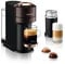 Nespresso De'Longhi ENV 120.BWAE Vertuo Next Premium Kaffeekapselmaschine mit Milchaufschäumer, Braun