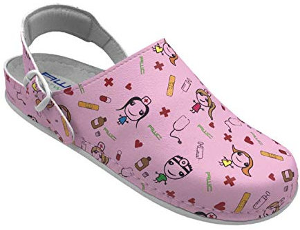 AWC Damen Berufsschuhe Tiefbett, Farbe: rosa/Medizin, Größe: 42