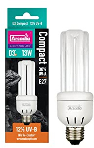 Arcadia D3+ Desert Lampe compacte 12 % UVB 13 W pour reptiles