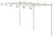 Tidyard Arche de Rosiers Arche de Jardin Pergola de Jardin Marron Antique 6x3x2,5 m Fer