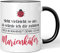 JUNIWORDS Tasse, Sieht vielleicht so aus, als würde ich dir zuhören. Doch in Wahrheit denke ich an Marienkäfer (1001512), Wähle Farbe, Schwarz