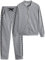amropi Femmes Survêtement Ensemble À Carreaux Sportswear Sweat Zipper Pull et Pantalon Jogging Suits Casual 2pcs (Gris,XXL)