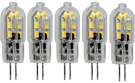 JANDEI - G4 LED Birne 12V 2,5W (entspricht Halogenlampe 15) nicht Dimmbar 4000K Neutralweiß - Packung 5 Stück