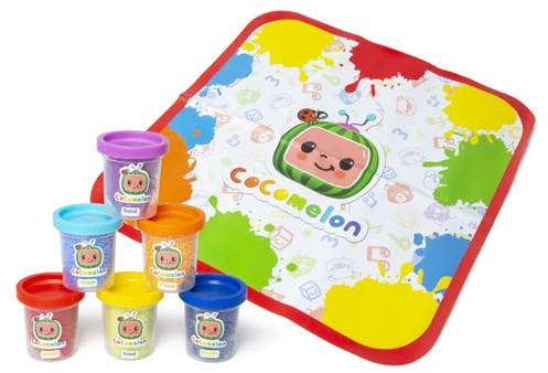 CoComelon Touch and Feel Play - Bandeja sensorial para niños, arena y espuma