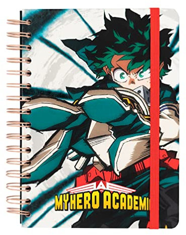 Grupo Erik Bullet Journal Dotted A5 My Hero Academia - Hard Cover Notizblock A5 Ringbuch Notizbuch A5 Dotted Tagebuch für Erwachsene und Kinder mit Ringbindung Offizielles Lizenzprodukt