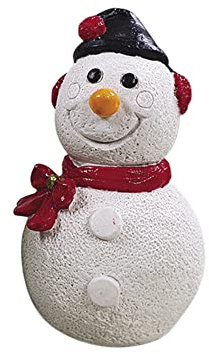 Nobby Xmas 50724 Aqua Ornaments SCHNEEMANN L5,2 x B5,2 x H8,8 cm