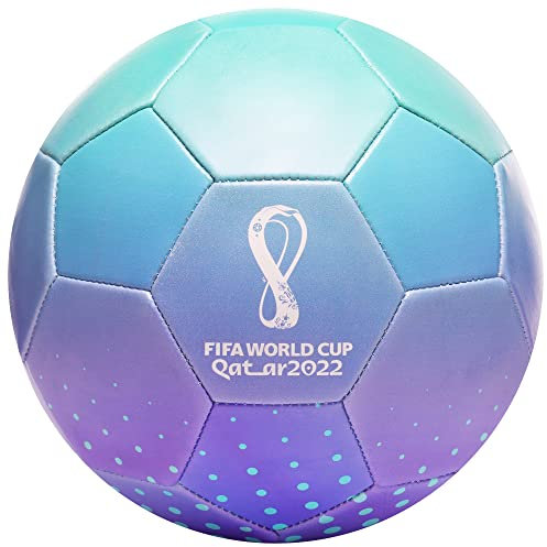 Capelli Sport FIFA World Cup Qatar 2022 Tournament Soccer Ball Souvenir Display, Officially Licensed Futbol for Youth and Adult Soccer Players, Play Bright