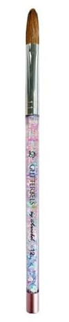 Glitterbels Pinched Pastel Glitter Acrylic Brush Size 12