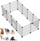 PILIN Pet Playpen,Small Animal Pen with Door,Encrypted Wire Mesh Cages Indoor/Outdoor DIY Metal Pet Fence for Puppy,Rabbit,Kitten,Hamster,Guinea Pig,Turtle,Hedgehog (32.5x32.5 Black 12PCS)
