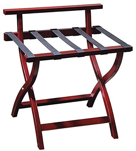 Porte-Bagages d'hôtel, Porte-Valise de Chambre d'amis avec Dossier, Porte-Bagages d'hôtel Pliable, Tabouret de Voyage Portable, Porte-vêtements en Bois Massif pour Chambre à Coucher