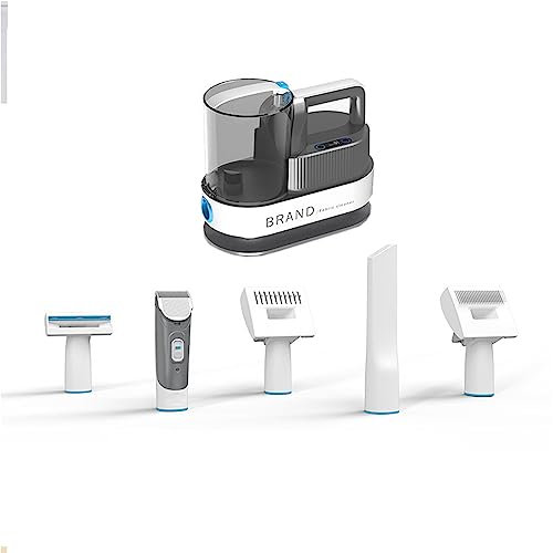 Kit De Toilettage pour Animaux De Compagnie Et Aspiration À Faible Bruit, Kit De Toilettage pour Chien, Grande Boîte De Collecte De Poils De 2,5 L, 5 Outils De Toilettage Professionnels