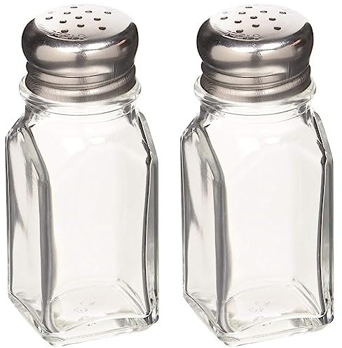 Genware NEV-KC009 Nostalgic Salt/Pepper Shaker, 2 oz, 105 mm x 40 mm (Pack of 2)