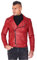 D'Arienzo Chiodo Pelle Rossa Uomo Giacca Moto Vera Pelle Made in Italy Chiodo 52/Rosso