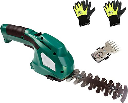 Taille-haie et cisaille à Gazon sans Fil 2 en 1 avec Batterie Lithium-ION Rechargeable 7,2 V 1300 mAh, légère, Bordure de Bordure de Tondeuse à Gazon de Jardin en Multi-Perspective ajustée