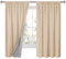 XWZO 100% Blickdichte Vorhänge Wohnzimmer, Vorhänge mit Kräuselband, Gardinen Schlafzimmer, Doppellagige Dicke Verdunklungsvorhänge Thermovorhang Kälteschutz, 175x140 cm(HxB) Creme 2er Set