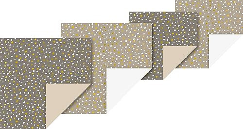 Heyda Faltblätter-Set 'Tannen' - Premium-Glanzpapier, A4, 20 Blätter, Grün, Rechteckig, für Kunsthandwerk, Basteln, Dekoration