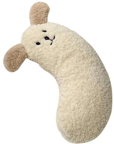 Ranley Sanftes Kissen für Hunde - U-förmige weiche Hundebettkissen mit Hundemuster - Beruhigendes Spielzeug für Haustiere, Katzenbettkissen, Haustier-Nackenkissen, halbes Donut-Nackenkissen