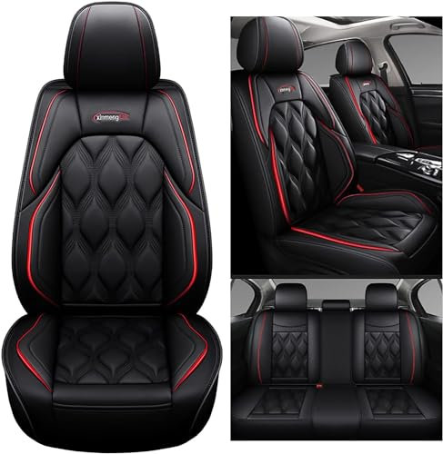 LEJOLI Autositzbezüge, universal, komplettes Set, Zubehör für Opel Crossland/Grandland X/Insignia/Insignia Country Tourer/Insignia Sitzbezüge, schwarz