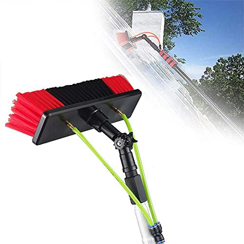 ANSNOW Outil de Nettoyage de Panneau Photovoltaïque 3-12M, Nettoyant Extensible Pour Toit de Véranda, Nettoyage de Panneau Photovoltaïque de Mur de Verre de Fenêtre, Nettoyant Pour Le Lavage de Fenê