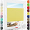 Schuette® Plissee ohne Bohren zum Kleben ● Thermo Kollektion: Sunflower (Gelb) ● 125x150cm (Breite x Höhe) ● Suprafix Faltrollo Klebehalterung ● Bequeme Rollo Montage inkl. Video