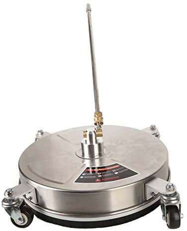 Nettoyeur de Professionnel pour Laveuse à Pression de 15 Pouces avec 4 Roues en Acier Inoxydable 4000PSI