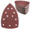 50 Stück Schleifpapier Dreieckschleifer 11-Loch Schleifpads 40 Körnung Klett Schleifpapier Mouse Schleifpapier Schleifblätter für Dreieckschleifer 155 x 108 mm