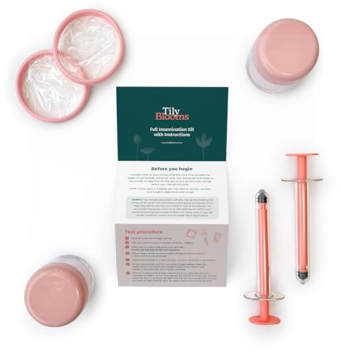 Tily Blooms Essential Home Insemination Kit – Fertility Syringes & Purpose-Designed Collection Cups, Gentle, Comfortable TTC Kit for at-Home Insemination(The Essential Kit)