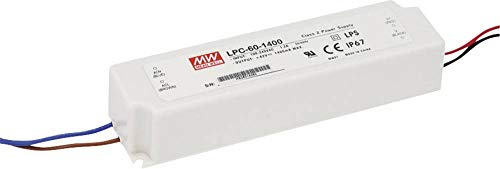 MeanWell LPC-60-1400 LED-Treiber Konstantstrom 58.8W 1.4A 9-42 V/DC Nicht dimmbar, Überlastschut