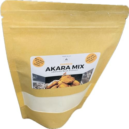 Express Akara Mix, Nigerian Akara Mix 341g (African Beans Fritter), Akara, Akara Blend with Beans Flour, Vegetarian, Vegan, Gluten-Free, All-natural ingredients - 341g