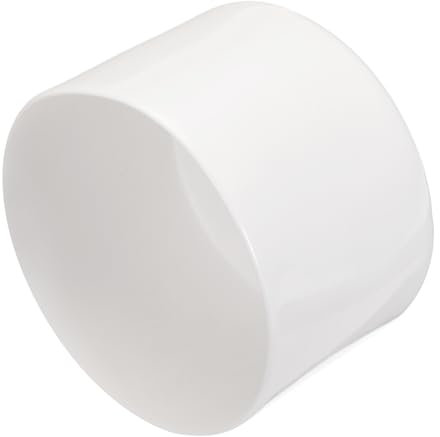 QUARKZMAN 2 Stück Gummikappen 80 mm Gummi Endkappe Rund Schutzkappen Pfostenkappe Abdeckkappen Zaunpfosten Endspitze Kappen für Rohr Gartenstühle Tischbeine Möbelfüße Gleiter, Weiß