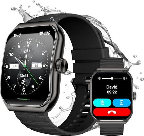 Black Shark GT3 Smartwatch para Hombre, Smartwatch con Bluetooth de 1.96, Pulsómetro SpO2, 100+ Modos de Deporte, IP68 Resistente al Agua Rastreador de Actividad para Android iOS (Negro)