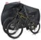 Faireach Fahrradabdeckung Wasserdicht für 2 fahrräder, Fahrradgarage Wetterfest Plane mit 420D Premium-Qualität Oxford-Gewebe, Fahrradplane mit Aufbewahrungstasche, Fahrrad Abdeckplane 205*115*90cm