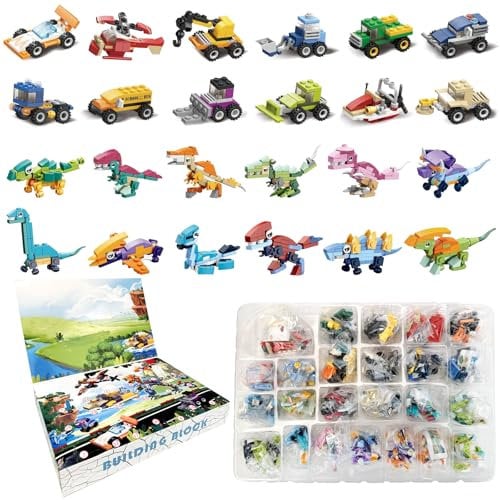 Gohytal Adventskalender 2024 für Kinder und Erwachsene, 24 Tage voller Überraschungen mit Adventskalender Auto und Dino Adventskalender, Adventskalender Auto Kinder und Dino Adventskalender Kinder