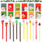 Set di 24 articoli di cancelleria natalizia, piccoli blocchi di Natale e penna a sfera, penna neutra, cartone animato, cartoleria natalizia per bambini, regalo di compleanno (A)