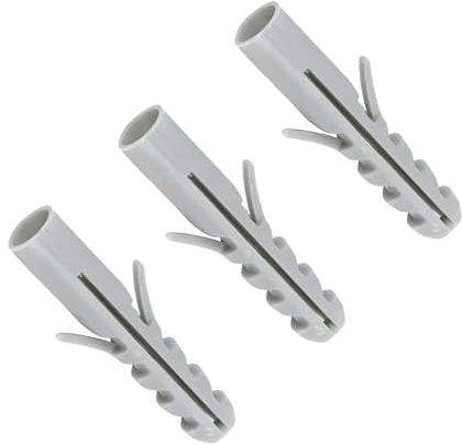 TERF Tasselli M7 x 35 mm in nylon M7 (7 mm) x 35 mm, espansione, senza bordo, tassello di ancoraggio per il fissaggio sicuro di viti in cartongesso, cemento, pietra, mattoni, materiale indurito