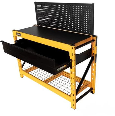 Dewalt Work Station with 2 Shelf Industrial Storage Rack