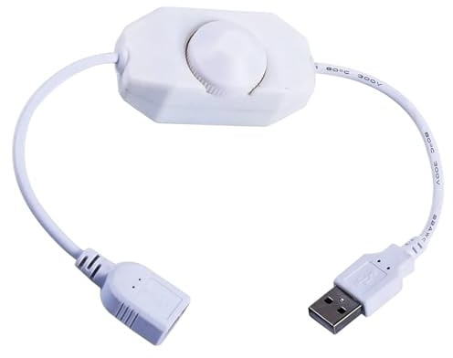 5V USB Rotary Dimmer Switch - LED -Streifencontroller und adressierbare Mini -LED -Streifen | Energieeffiziente USB -weibliche bis männliche Kabel | DC5V -Ausgangsstrom weniger als 3a - mit Strom unte