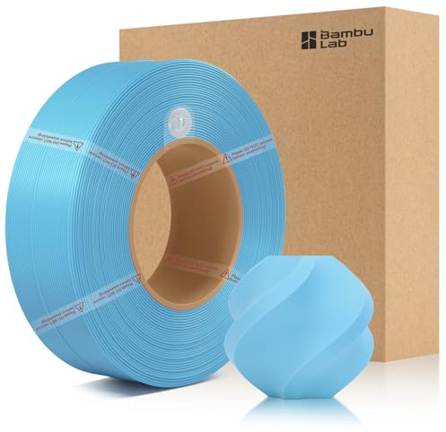 CCTREE Original PLA Matte Refill Filament 1.75MM, ohne Spule, hohe Zähigkeit, einfaches Drucken mit RFID für Bambu Lab A1/X1/P1/H2 Serie AMS 1KG +/- 0.03mm (Himmelblau 11603)