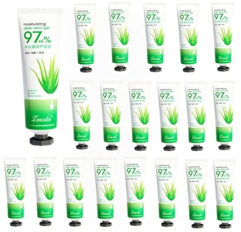 20PCS,After Sun Moisturiser,Reisegröße,Gesicht & Körper Feuchtigkeitspflege,Aloe Vera Gel Hautpflege,Dünn geschnitten,After Sun Repair