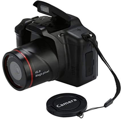 Fotocamera digitale SLR 1080p Video videocamera fotocamera digitale zoom 16x con schermo da 2, 4 pollici per fotografia vlogging nero