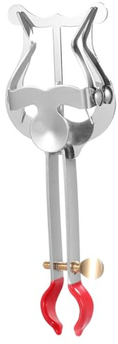 FUTUREORYY Marschgabel Tenorhorn Notenhalter für Trompete Silber Eisen Kompakt und Leicht zum Halten von Noten Beim Marschieren | Eisen, für Marsch Einsatz, Kompakt und Leicht zu Tragen, Hält Notenblätter Sicher