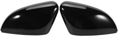 Spiegelkappen für Polo 6R 6C 2009-2017, Schwarz, 1 Paar | Außenspiegelkappen, Seitenspiegelkappen, Links und Rechts, 6R0857537B 6R0857537C 6R0857538B